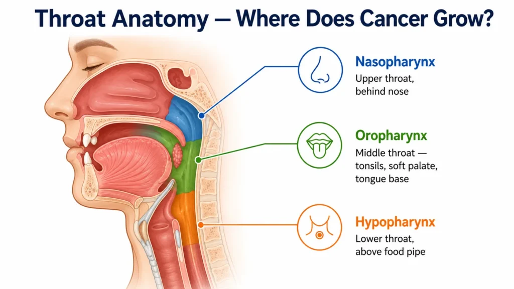Throat Cancer Treatment in Delhi NCR. best doctor for throat cancer in delhi ncr. best surgical oncologist in gurgaon. best robotic cancer surgeon in delhi.